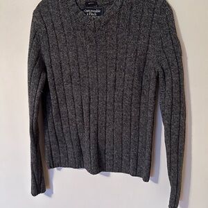 Abercrombie & Fitch Gray Ribbed Sweater